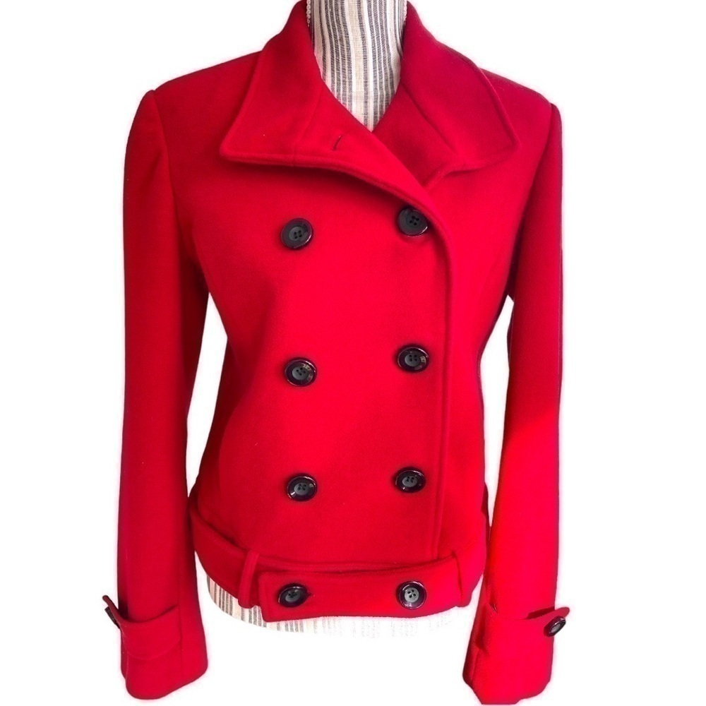 L.E.I. Winter jacket, size S/M ( no size tags-see measurements), true red color - Picture 7 of 8